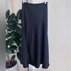 Black midi satin skirt by & Other Stories